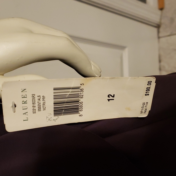 Dress,Ralph Lauren fuax wrap with beautiful gem broach - Picture 9 of 9